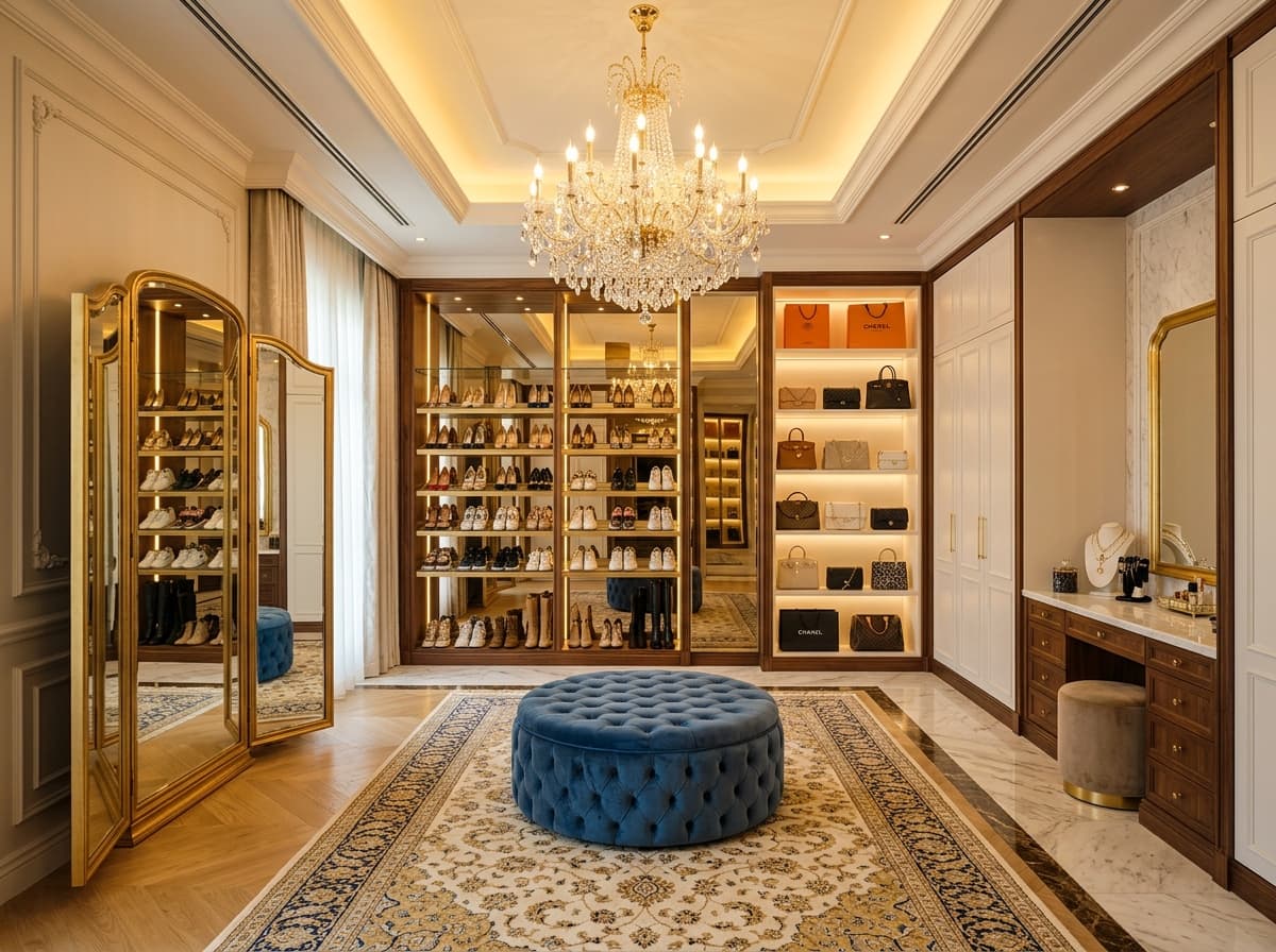 Luxury Dressing Room Design Ideas for Dubai Villas