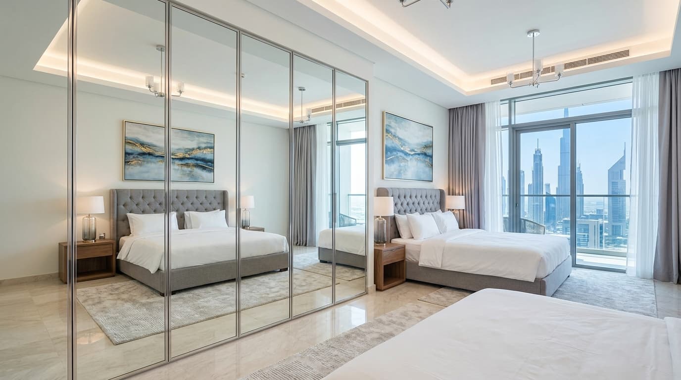 Glass Wardrobe Doors Dubai: Fluted, Frosted & Clear | 2026 Price Guide
